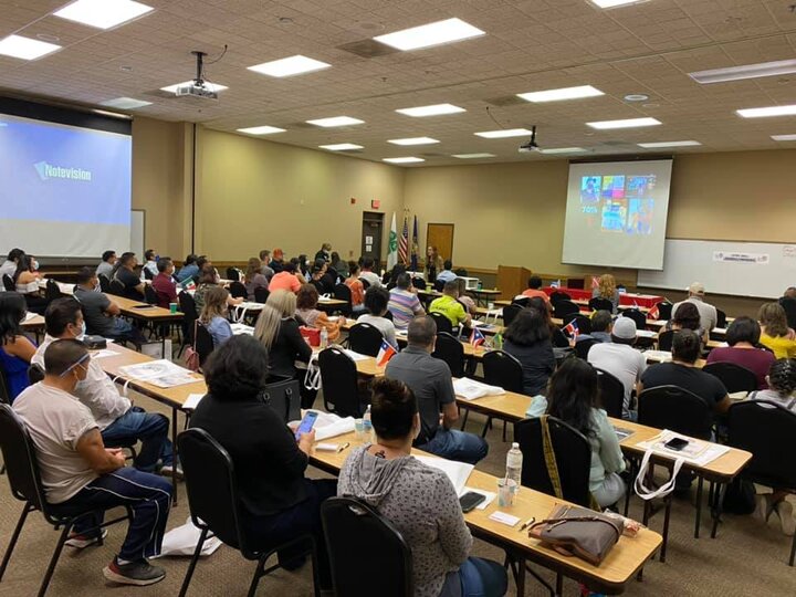 Hall County Extension meeting room