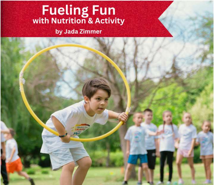 Boy playing with hula hoop
