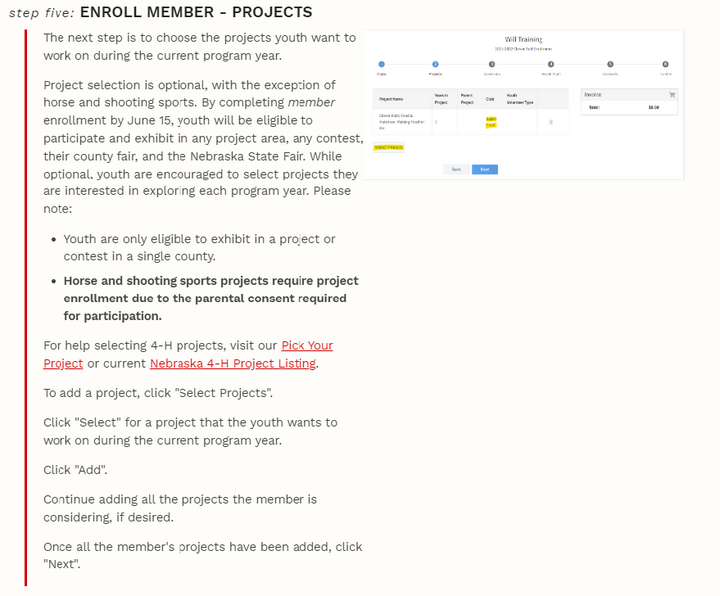 New 4-H Member Enrollment - How to enroll your member in projects. 
