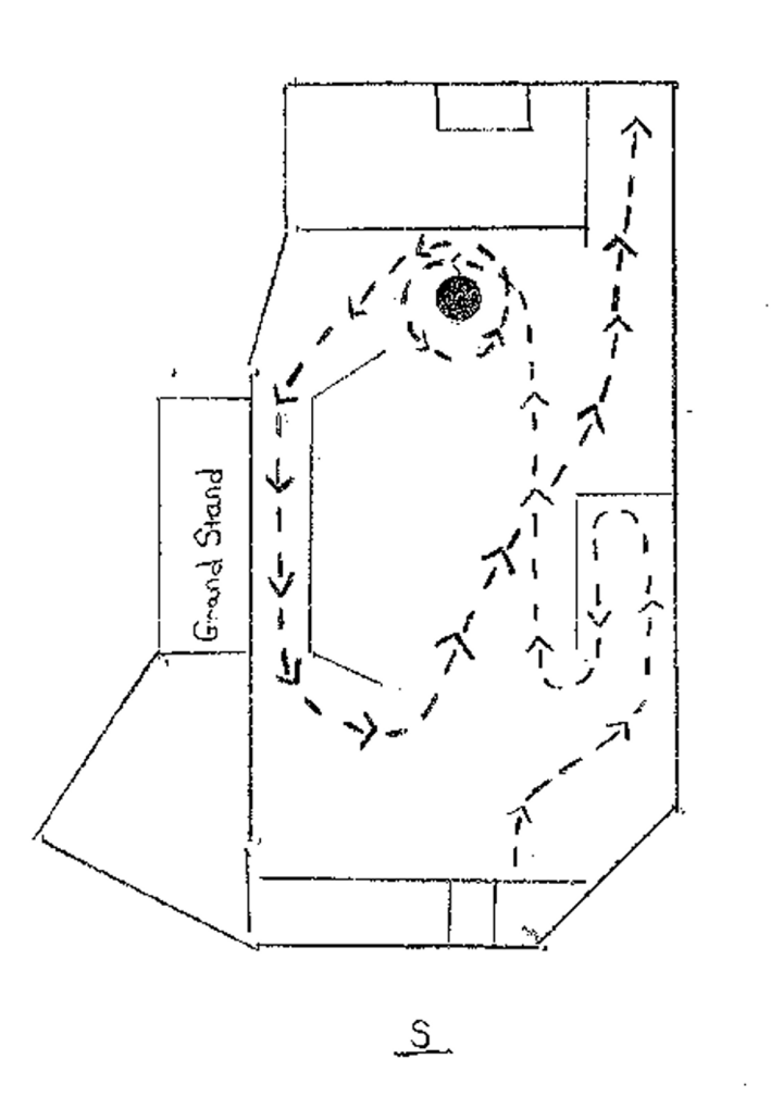 Holt County Working Ranch Horse Intermediate Pattern showing arena layout with dashed lines indicating paths and arrows showing movement directions.