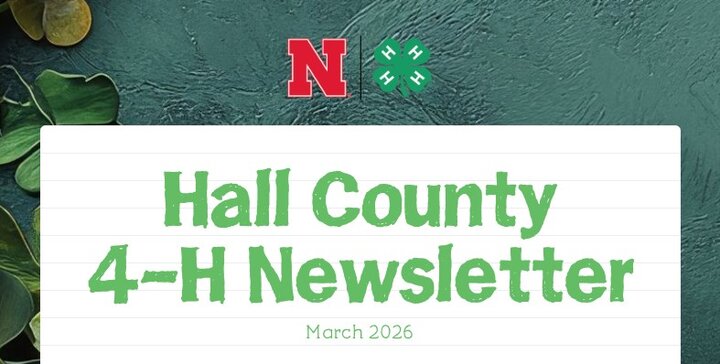 Hall County 4-H Newsletter graphic