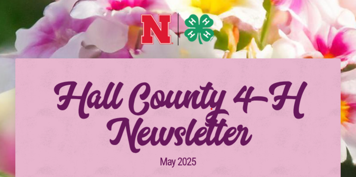 Hall County 4-H Newsletter graphic
