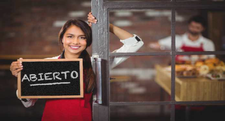 Girl holding a sign