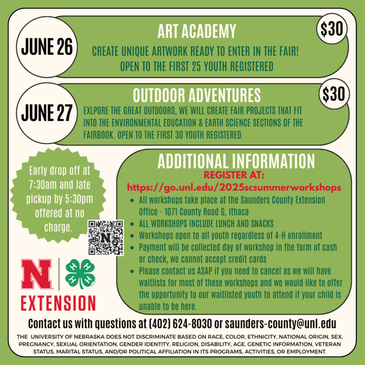 2025 SUMMER WORKSHOPS 2