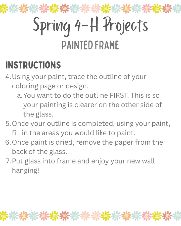 Painted Frame directions page 3