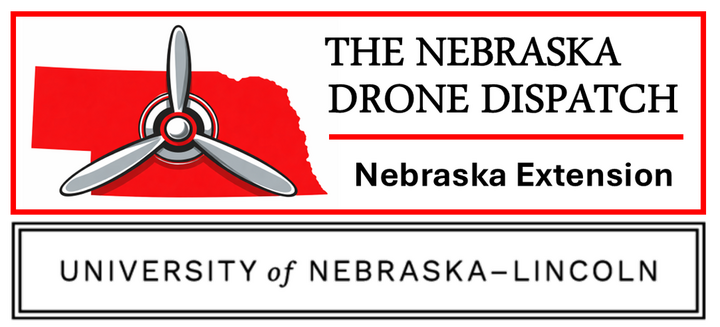 Logo and Heading for The Nebraska Drone Dispatch newsletter