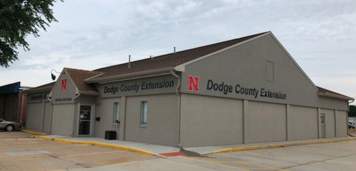 Outside of the Dodge County Extension Building