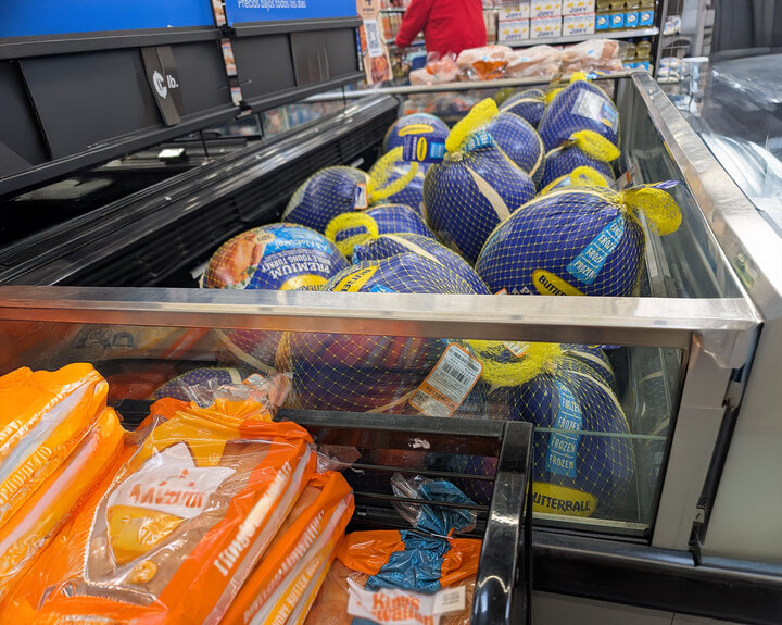 Groceries - turkey, rolls