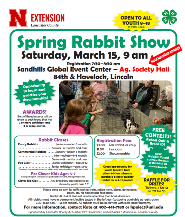 Spring Rabbit Show - New Location