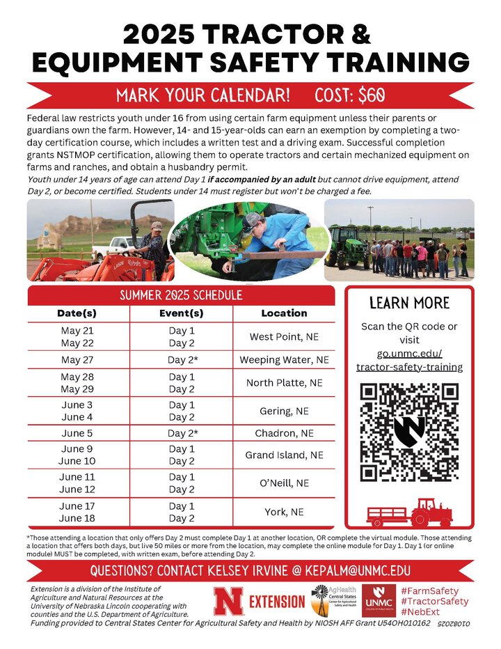Tractor Driving Training with QR code