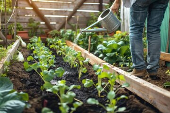 Watering plants