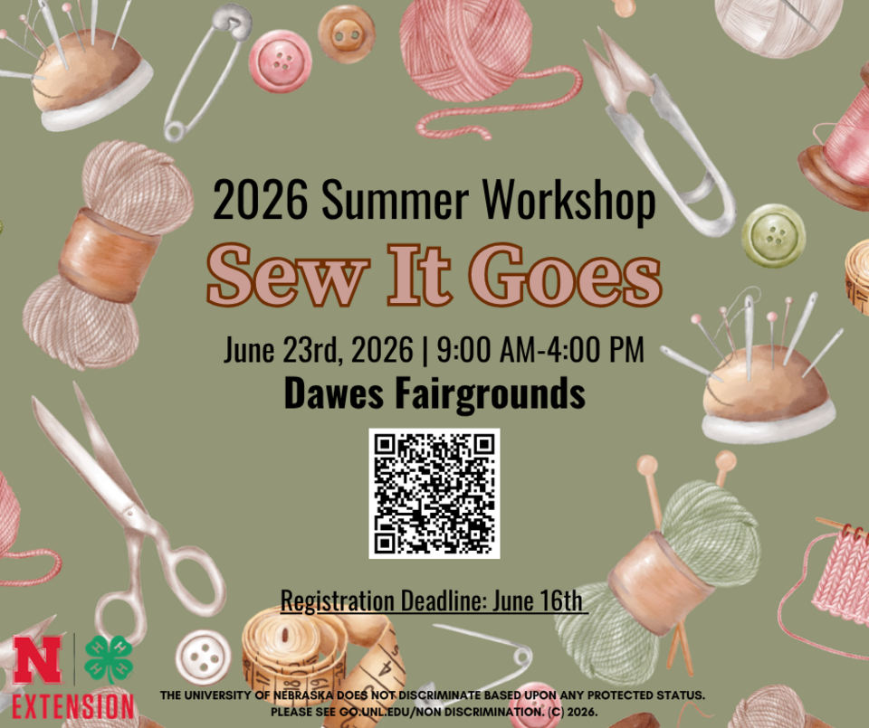 Sewing workshop flyer