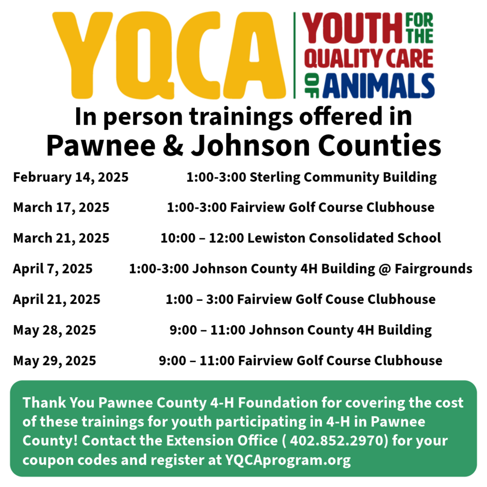 YQCA Update Pawnee