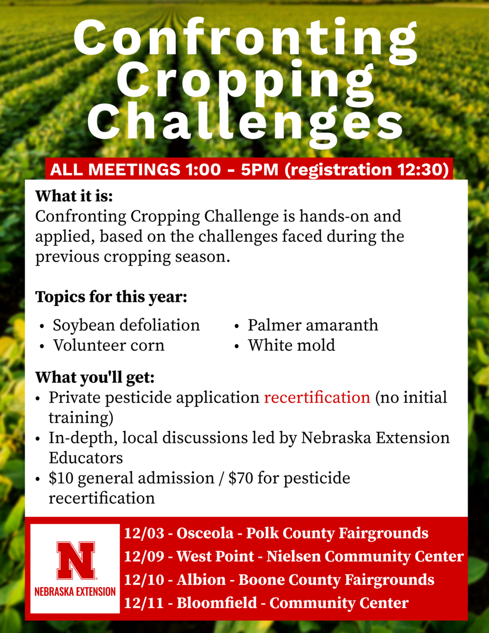 Confronting cropping challenges meeting flyer