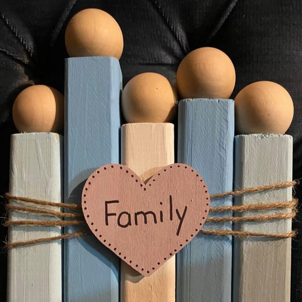 Wooden Block Family Project 