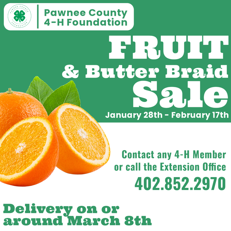 fruit sale Pawnee County