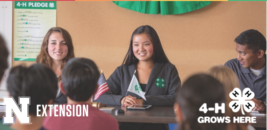 Students speaking on 4H panel