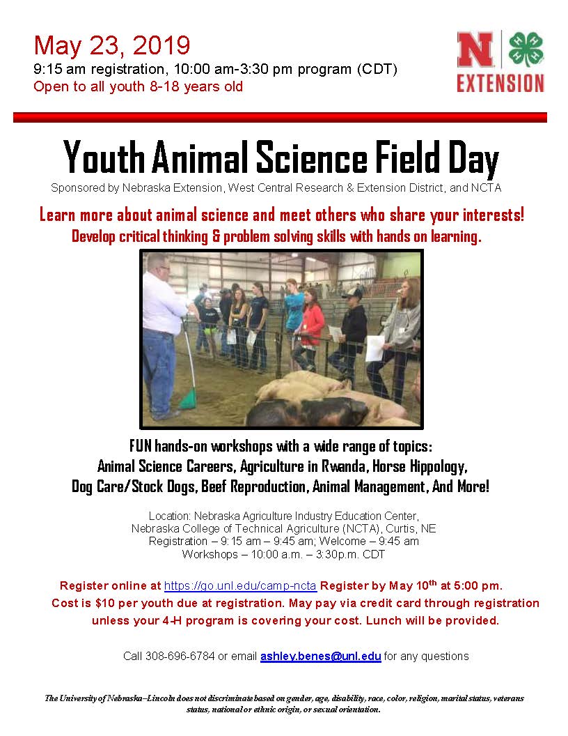 NCTA Livestock Judging Camp and Youth Animal Science Field Day | Nebraska  Extension