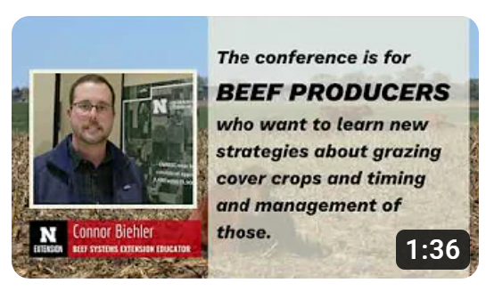 2023 Cover Crop Grazing Conference YouTube video