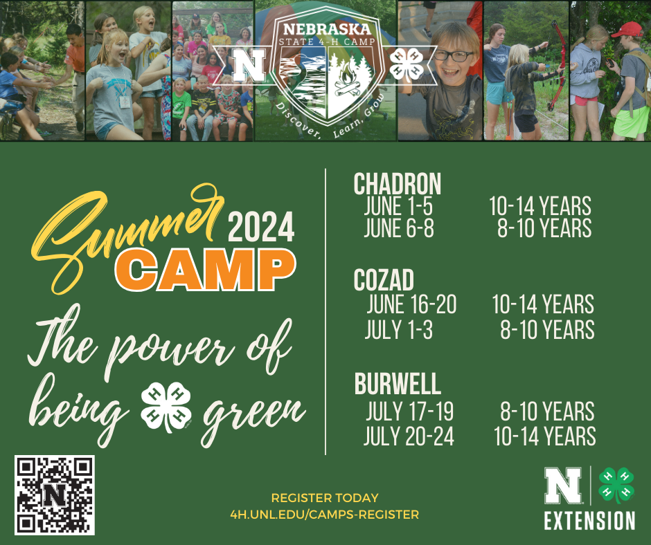 Nebraska 4-H Camp registration