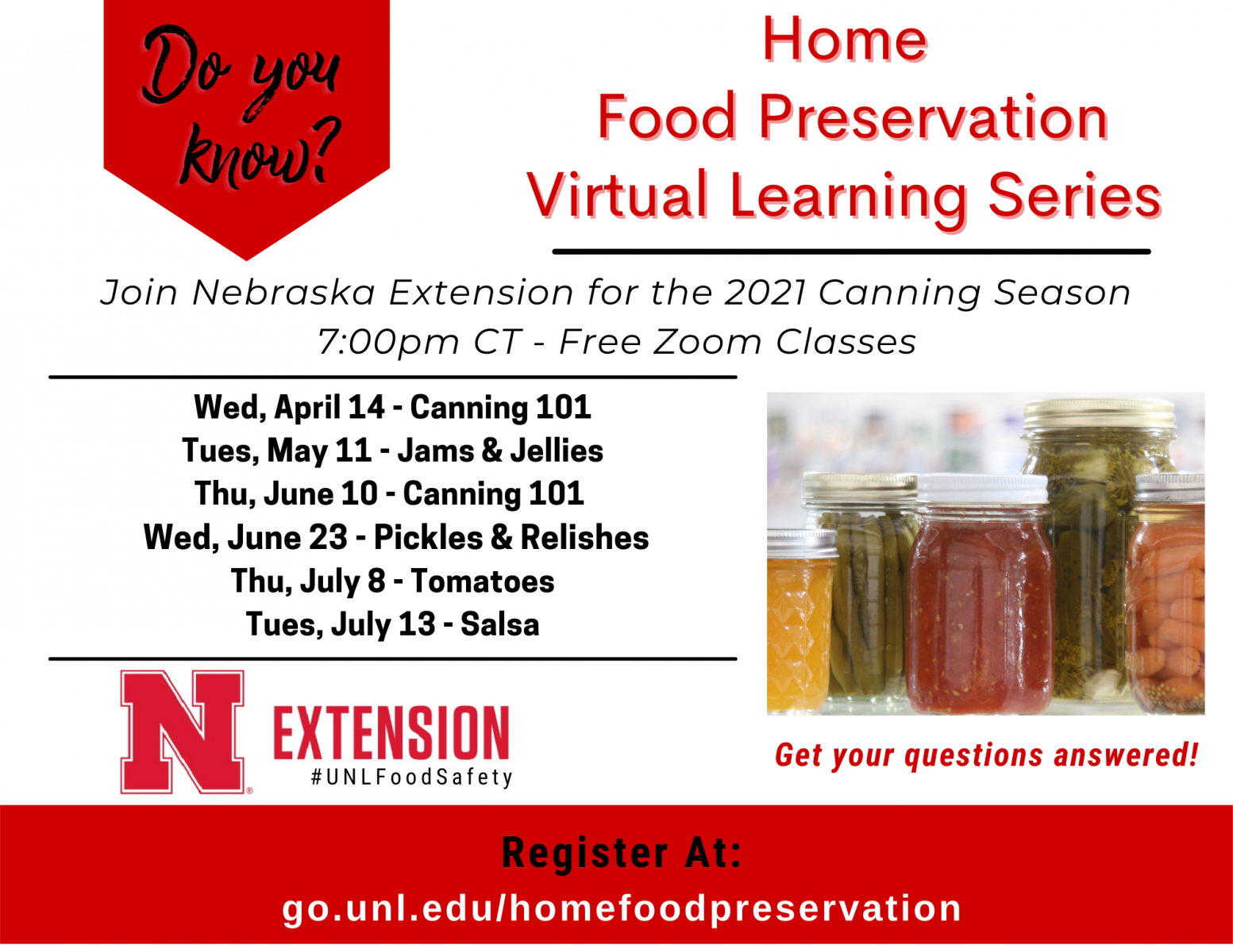 Home Food Preservation Learning Series