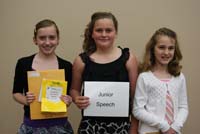 2011 Junior Speech Winners