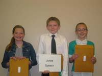 Junior Speech Winners