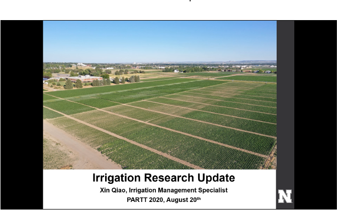 Irrigation Research Update