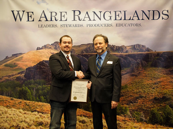 Dr. Mitchell Stephenson Society for Range Management award
